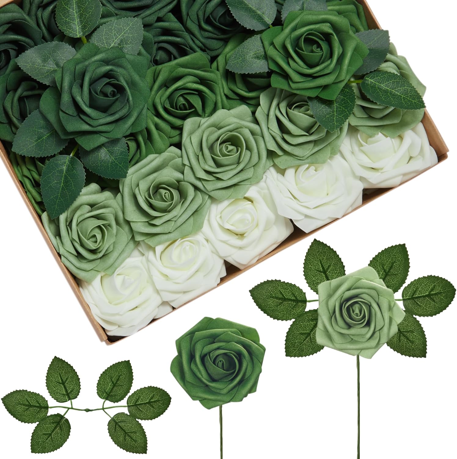 Beige Artificial Flowers — Shades of Forest