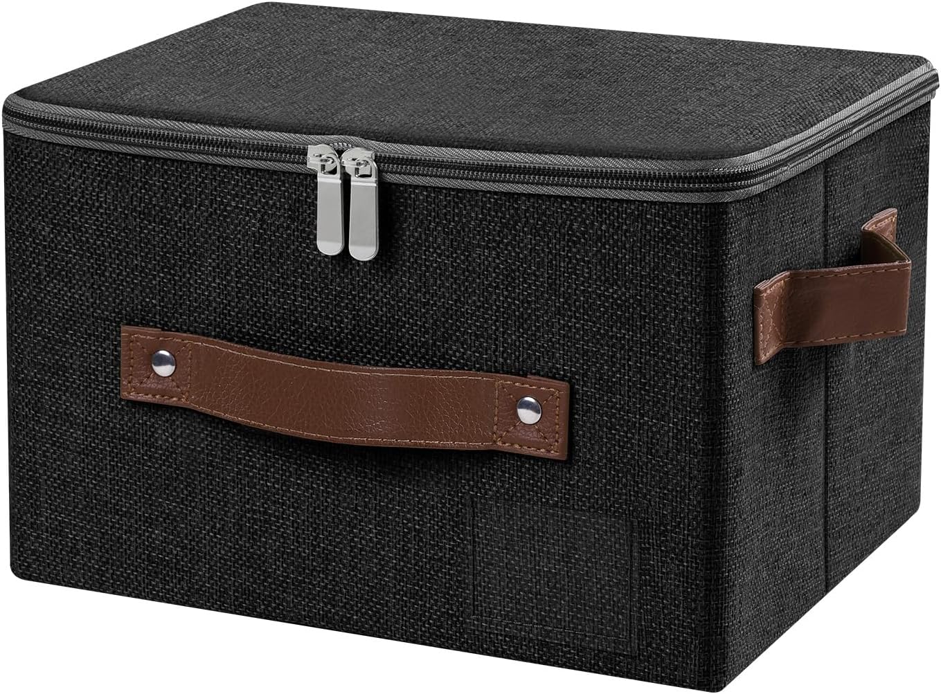 Linen Beige Storage Bin — Set of 1 — Small (Pack of 1）