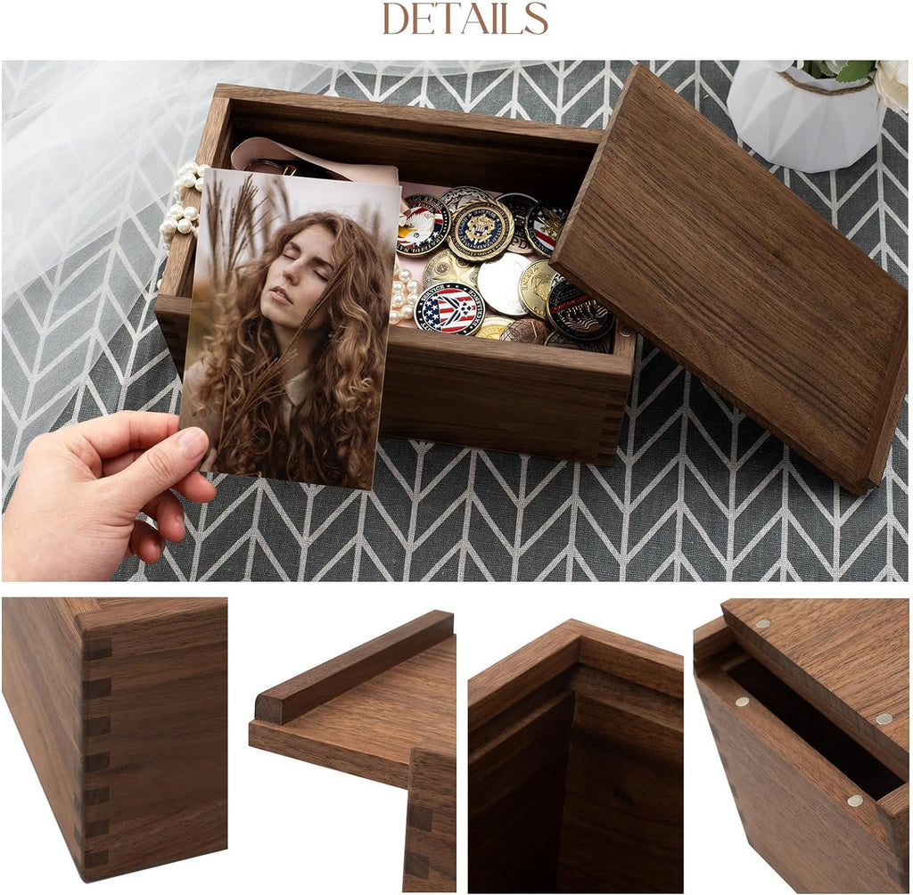 Wood Storage Basket — 9.65" - View 3