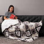 Beige Throw Pillow — 50" - View 4