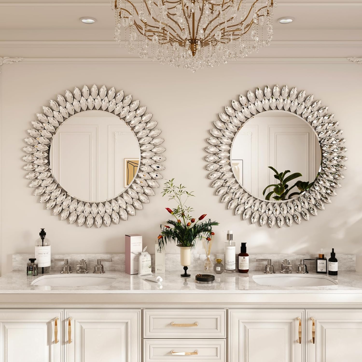 Beveled Luxe Glass Wall Mirror — 26" - View 4