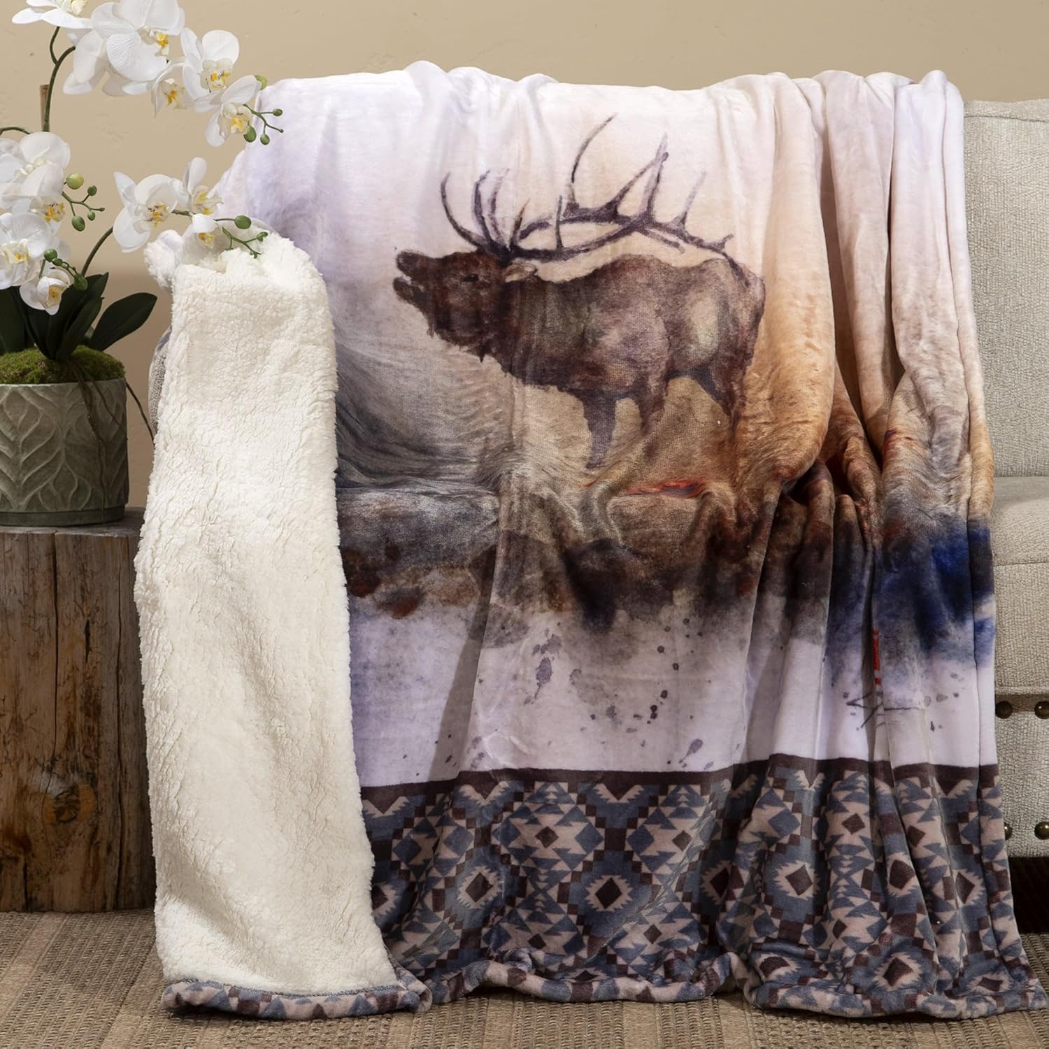 Black Throw Pillow — 54x68 — Morning Call