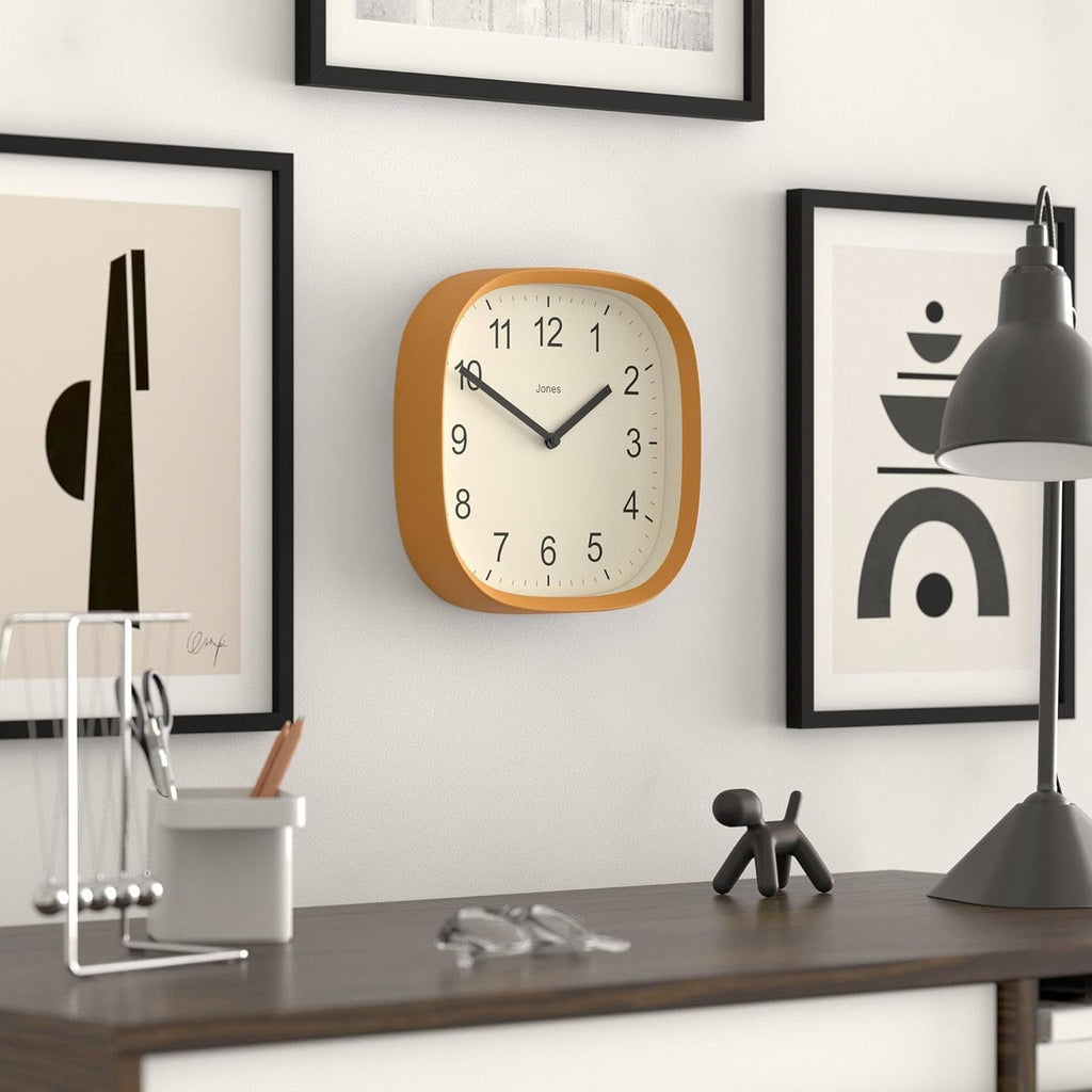 Mid-Century Black Wall Clock — 10" - View 5