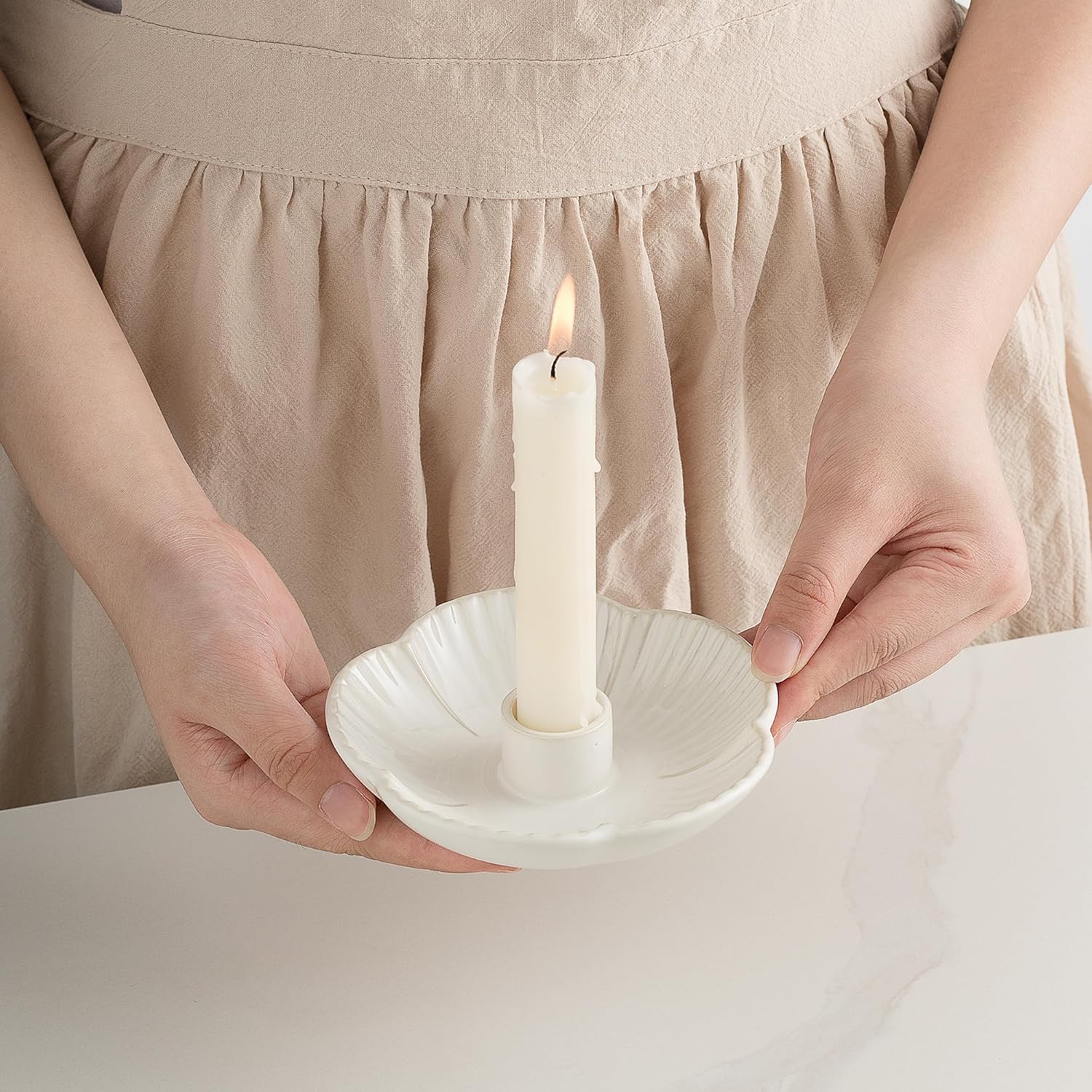 Vintage Farmhouse Black Candle - View 3