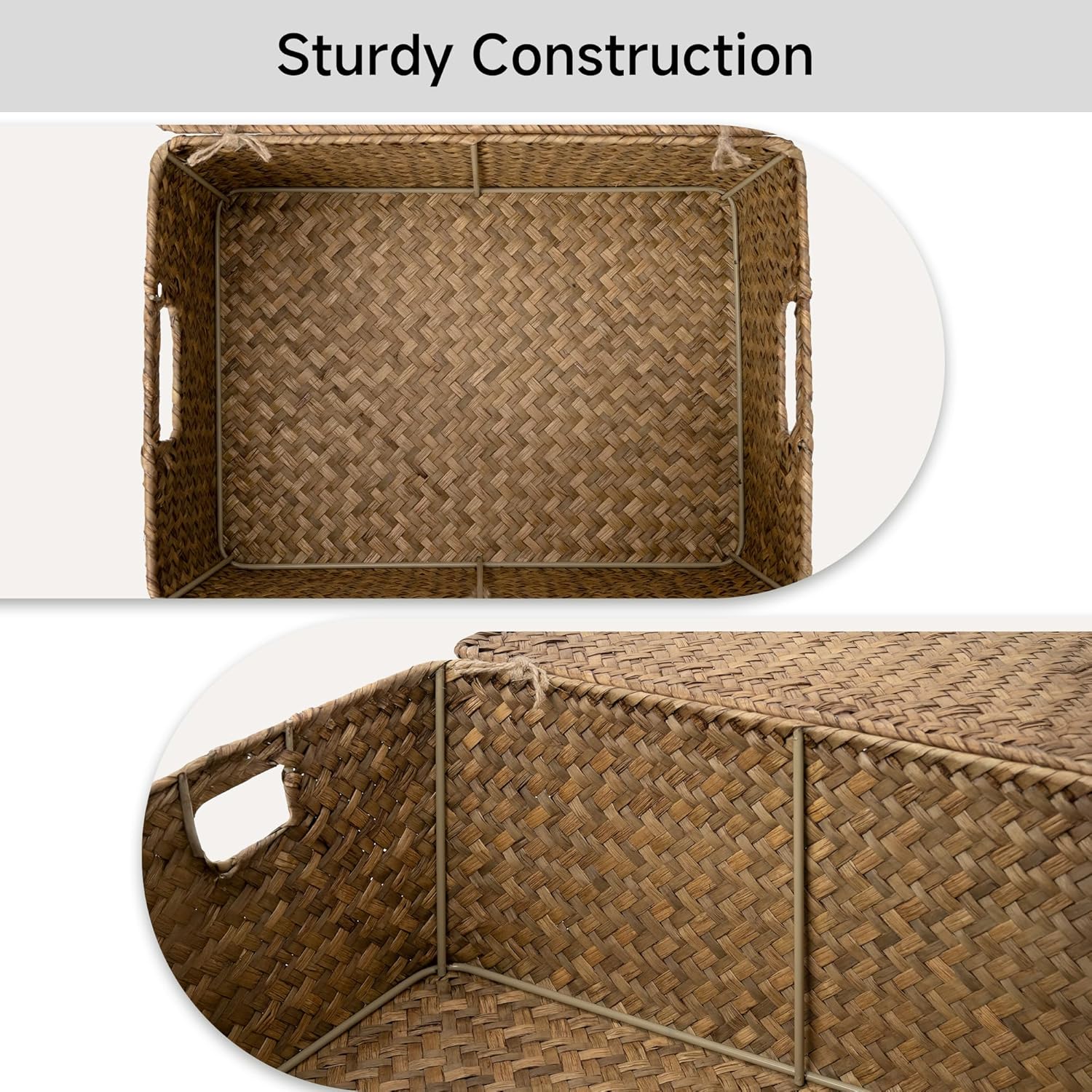 Beige Storage Basket — 15" - View 5
