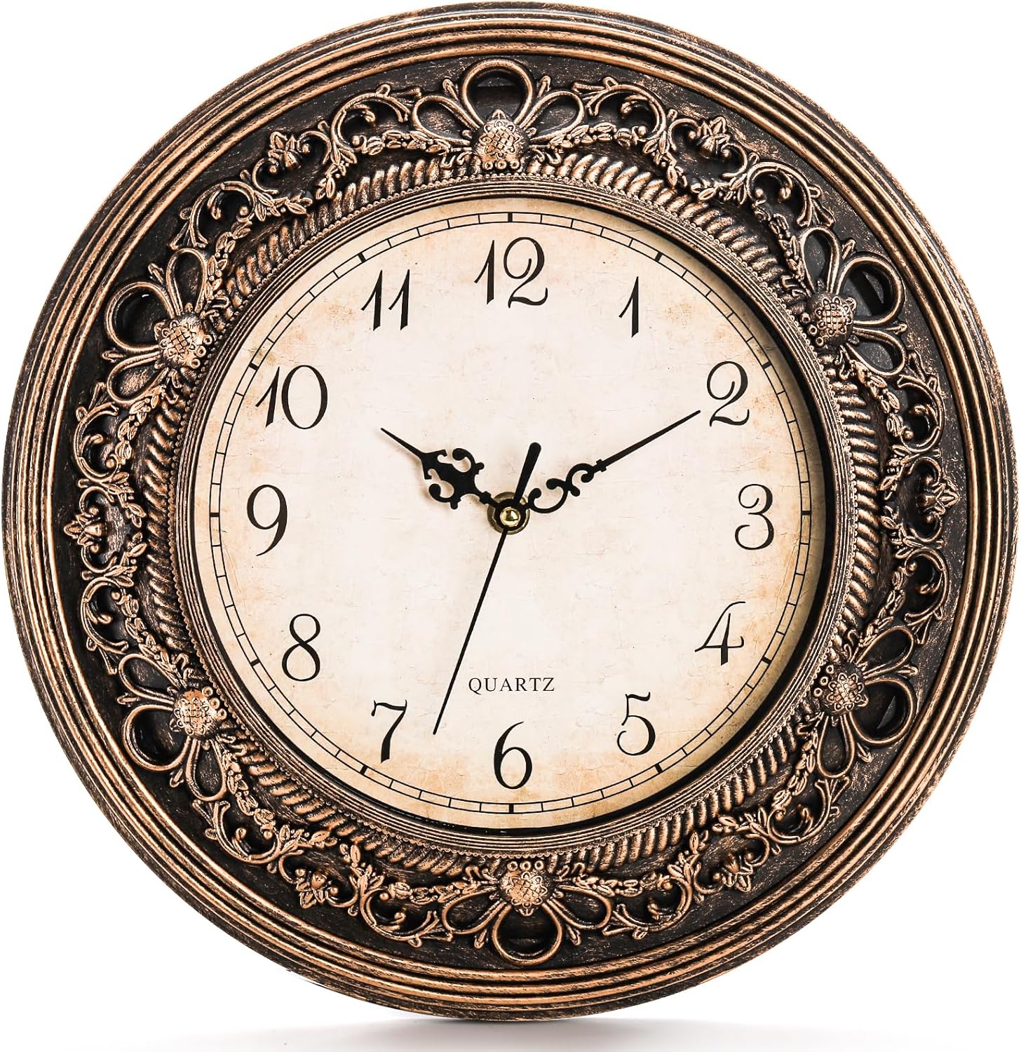 Battery Operated Mid-Century Wall Clock — 13" — 12.9 Inch