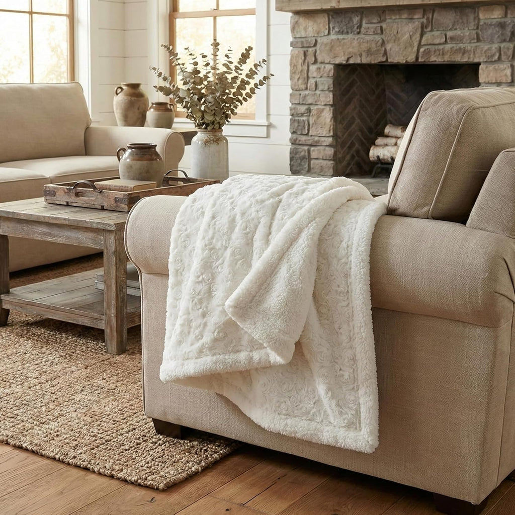 Luxe Brown Throw Pillow — 63" - View 5