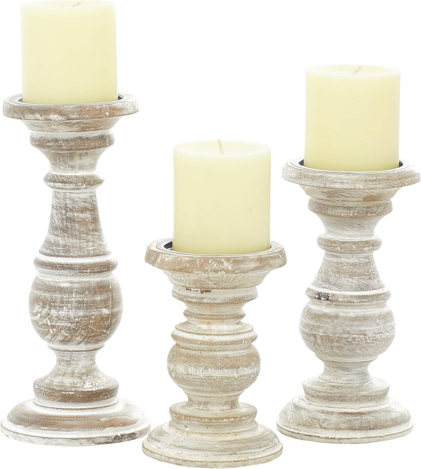 Farmhouse Black Pillar Candle — 6" — 6", 8", 10"
