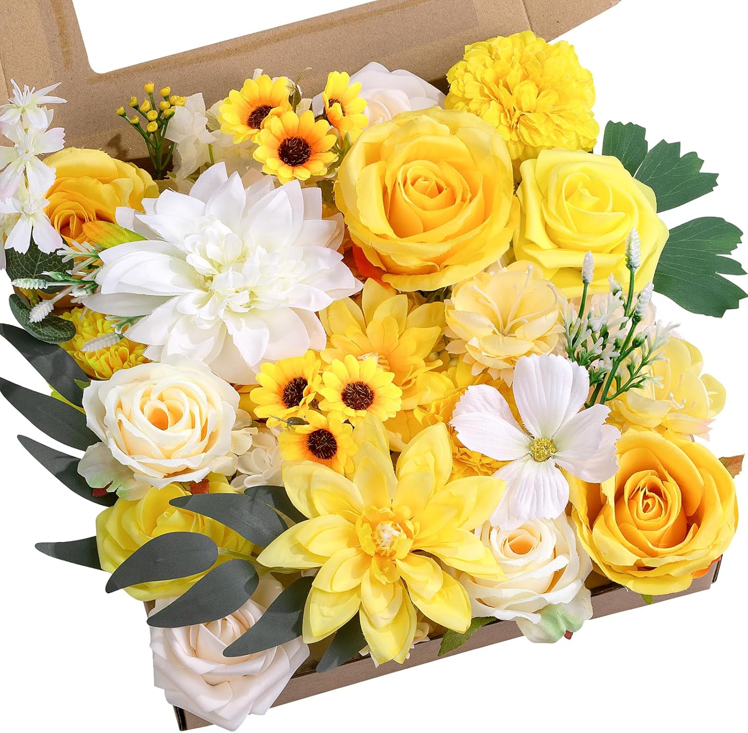Blue Artificial Flowers — Yellow