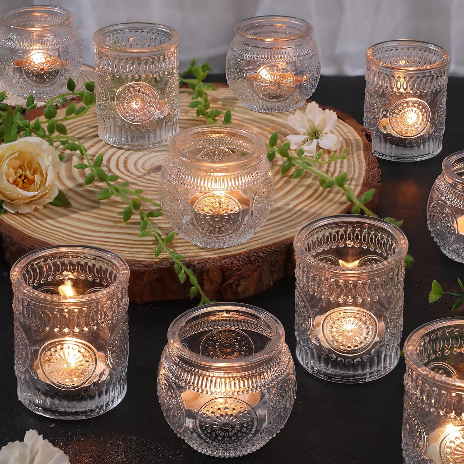 Vintage Boho Gold Candle — Clear