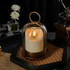 Vintage Luxe Black Pillar Candle — 5" - View 3