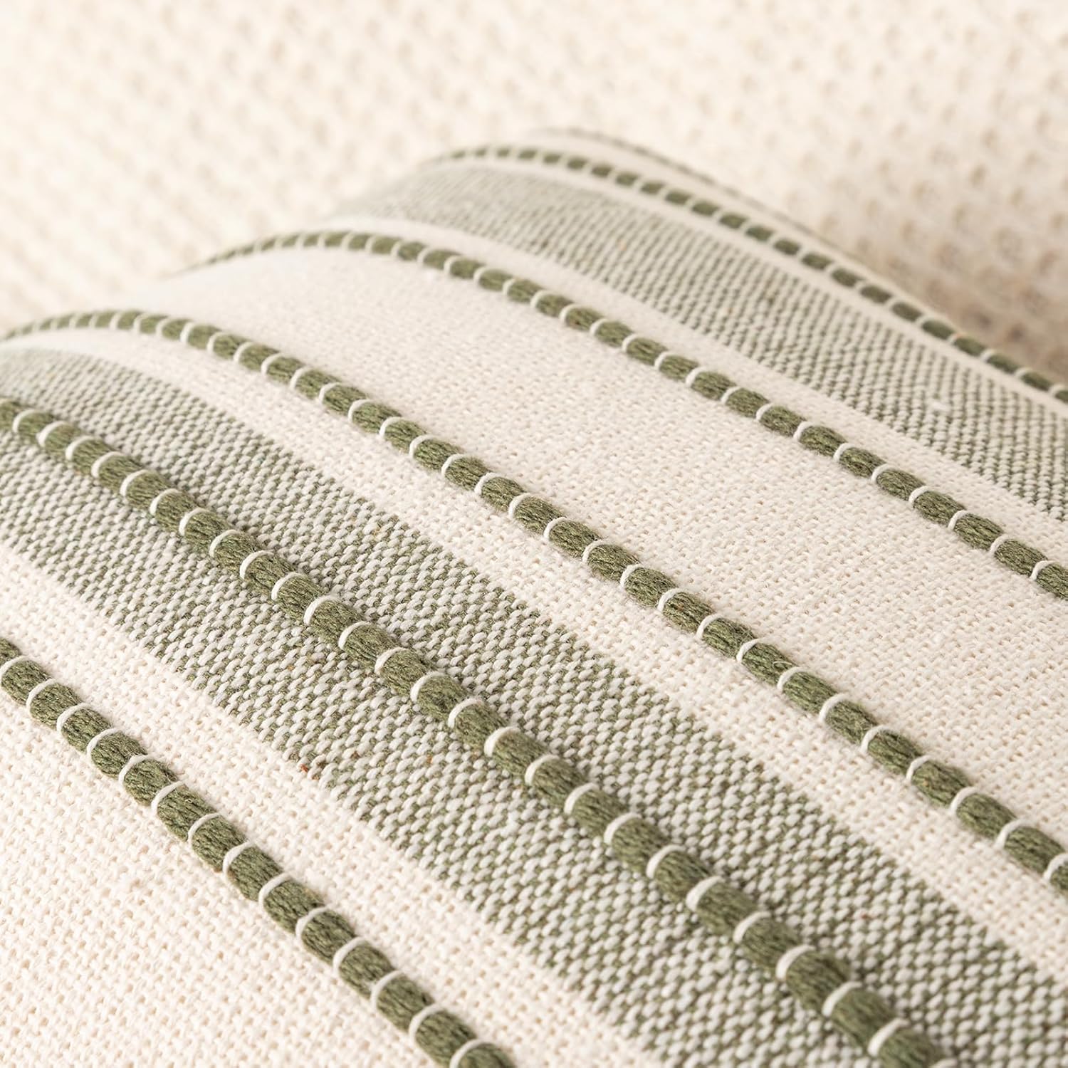 Boho Fabric Throw Pillow Cover — 18" - View 7