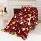 Chenille Red Throw Pillow — 60" — 50"x60"