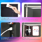 USB Metal LED Strip Lights — 65" - View 7