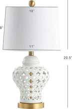 Linen Luxe Ceramic Table Lamp — 20.5" - View 4