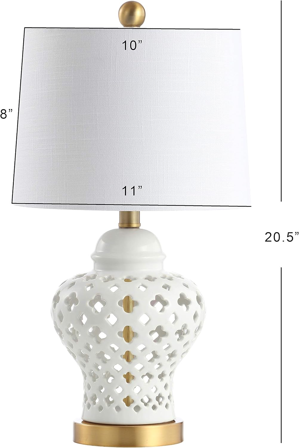 Linen Luxe Ceramic Table Lamp — 20.5" - View 4