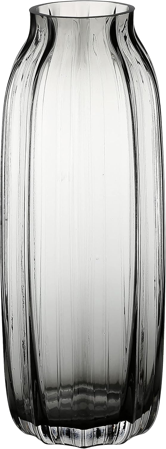 Farmhouse Blue Vase — 8.0" — B Style-smoke Grey