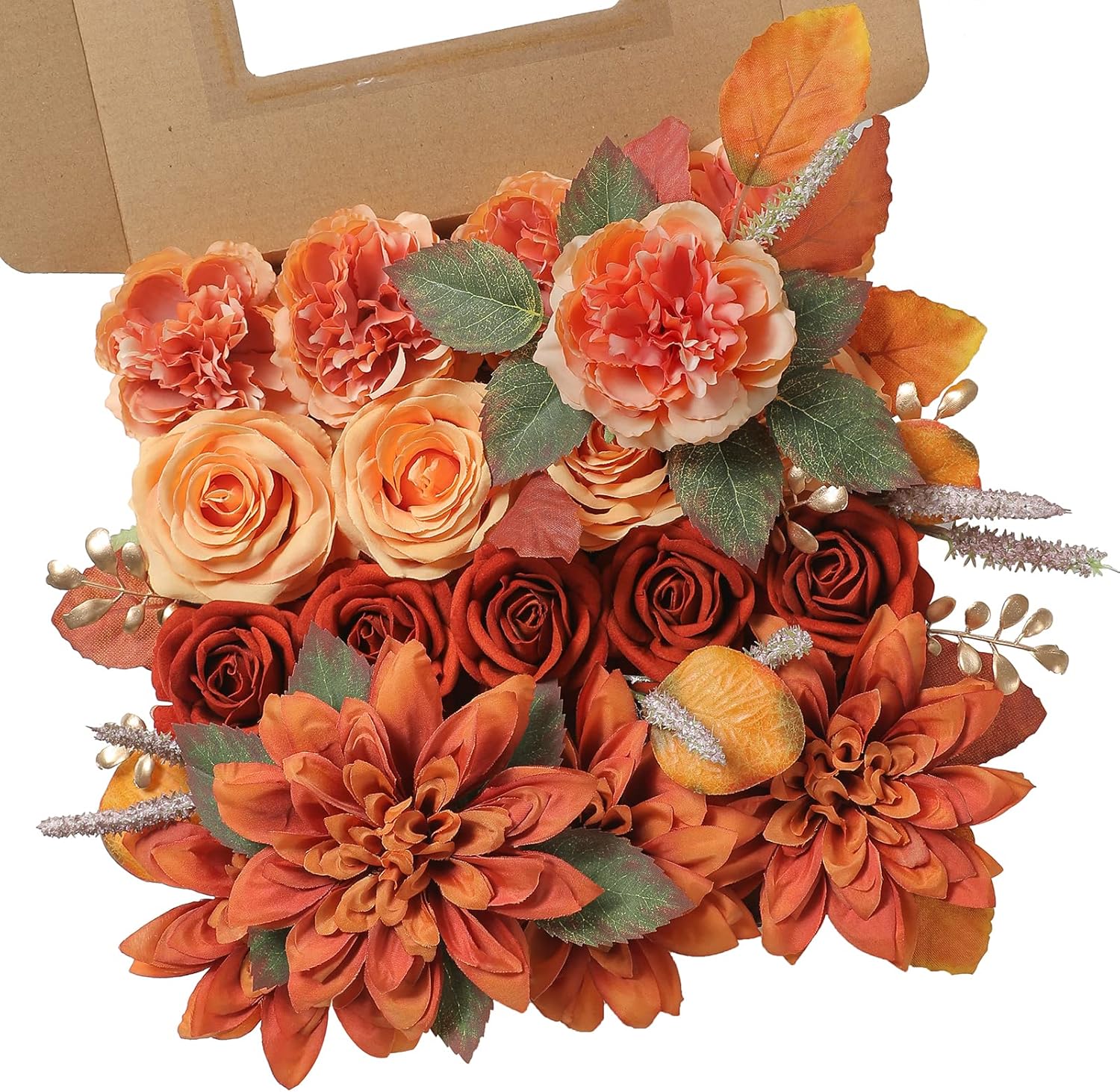Blue Artificial Flowers — Orange