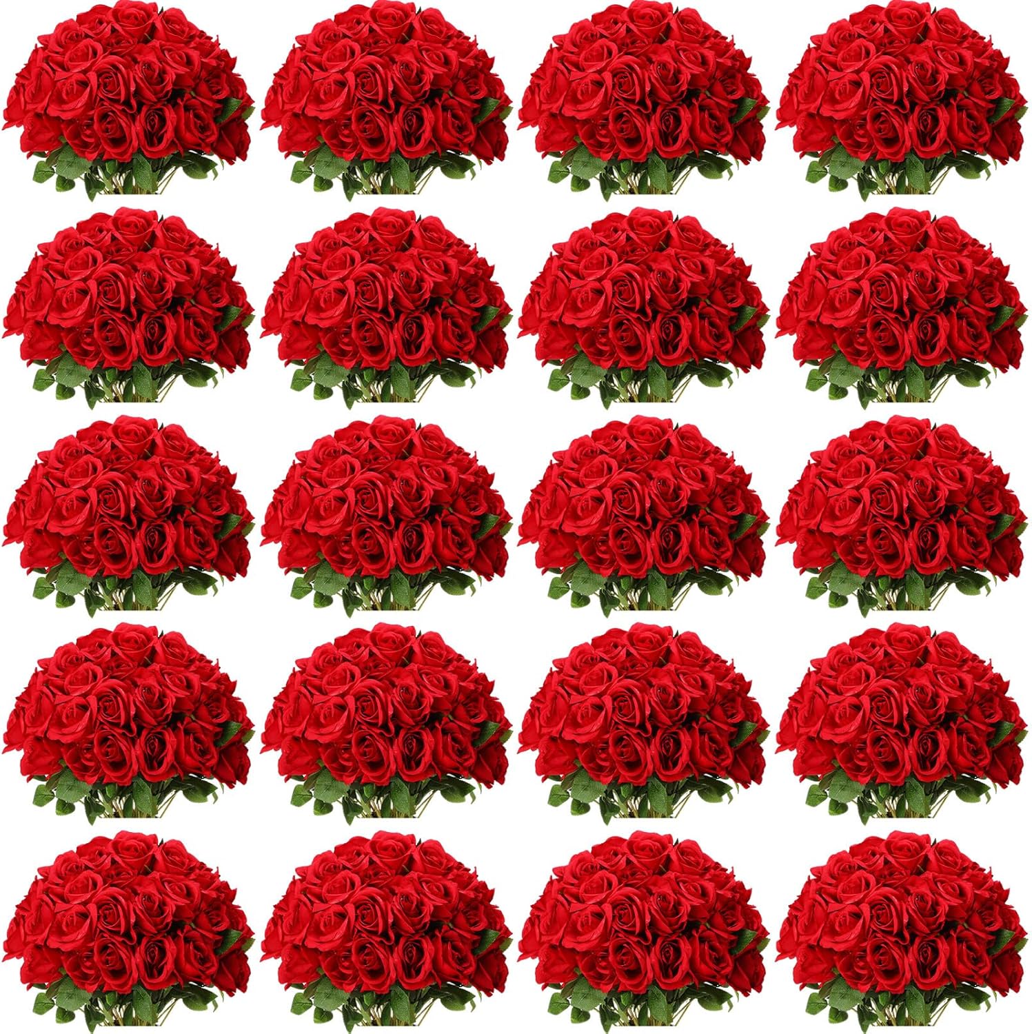 Beige Artificial Plant — Red