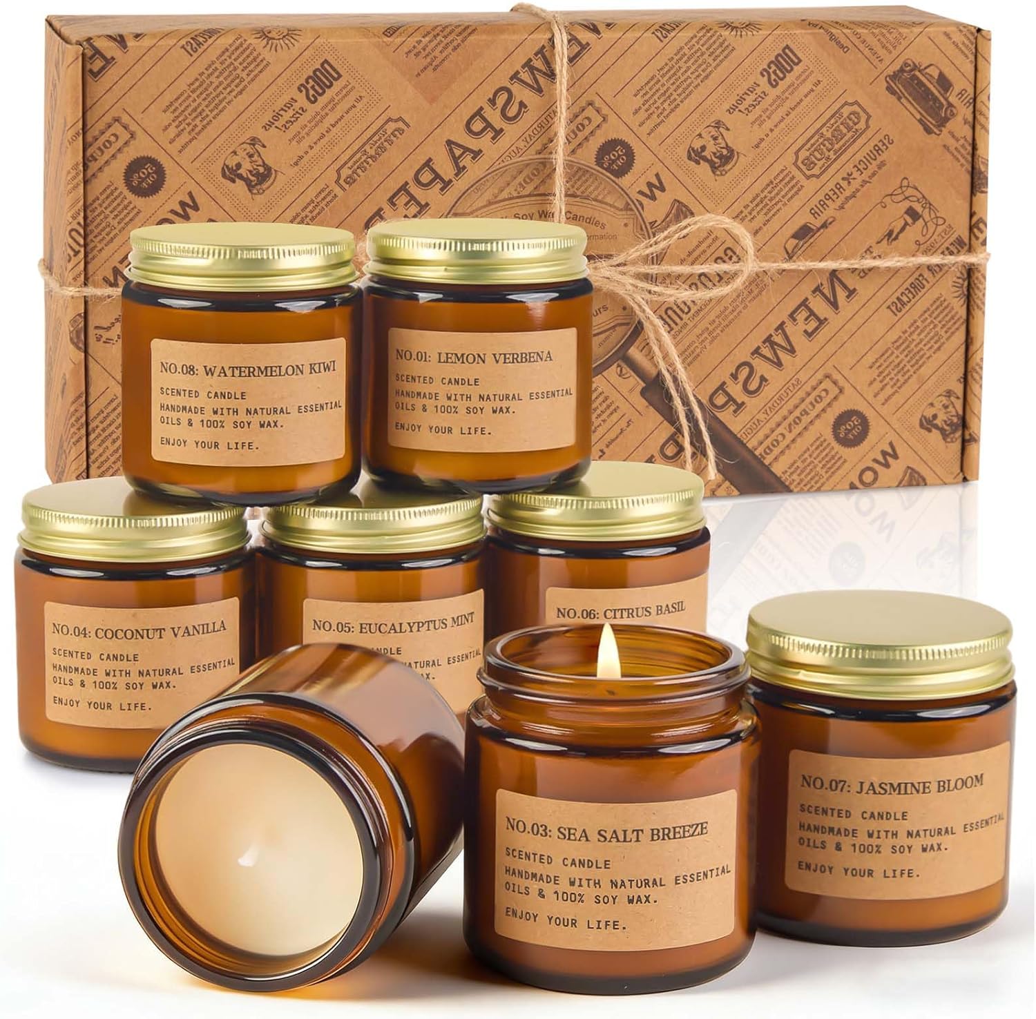 Soy Wax Wax Scented Candle — Spring & Summer Set