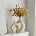 Modern Black Flower Vase — Set of 2 - View 2