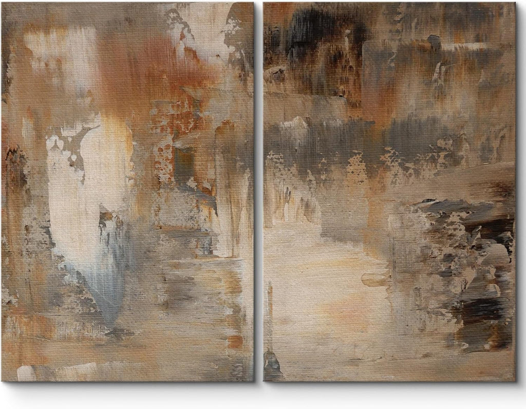 Framed Modern Fabric Wall Art — 24" — 24"x36"x2 panels