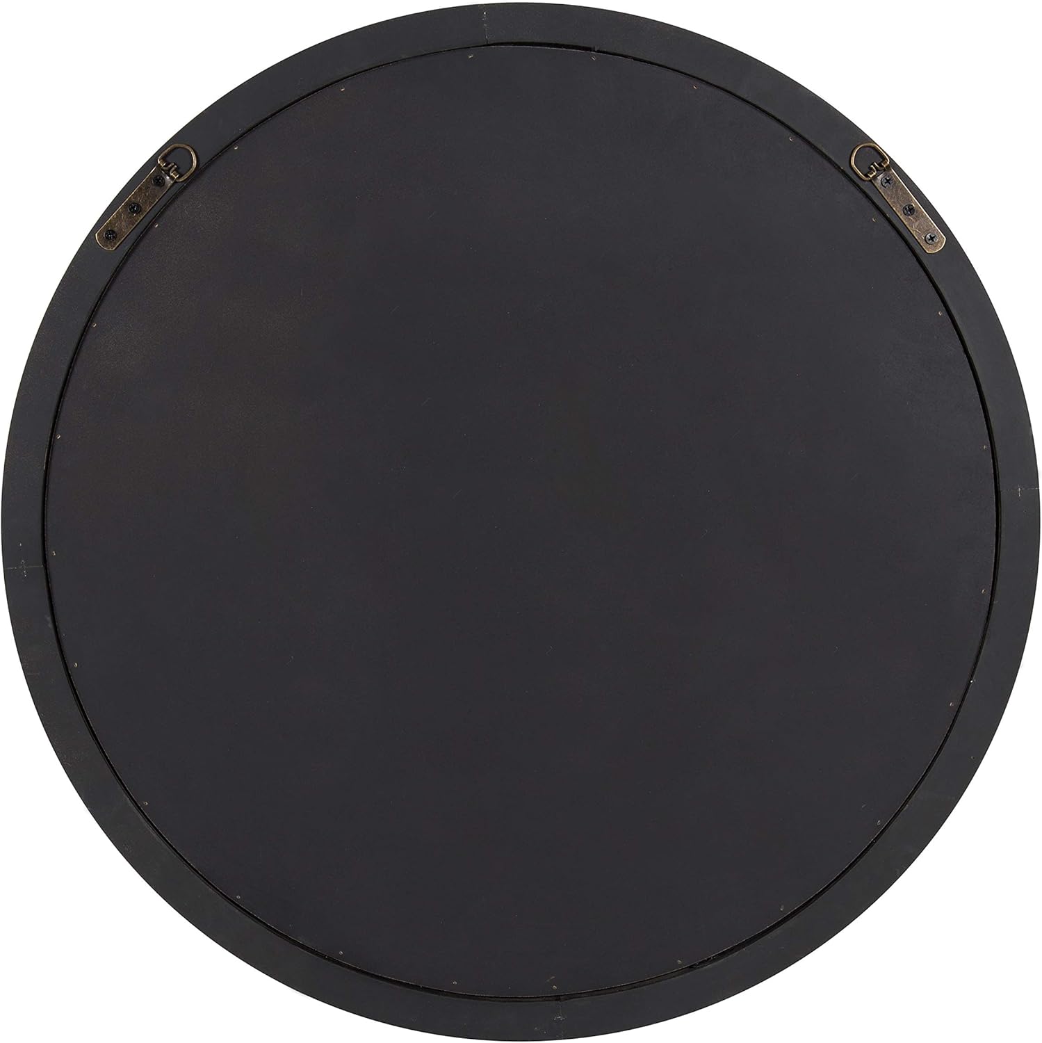 Round Farmhouse Brown Wall Mirror — 28" - View 5