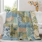 Boho Blue Throw Pillow — 78"