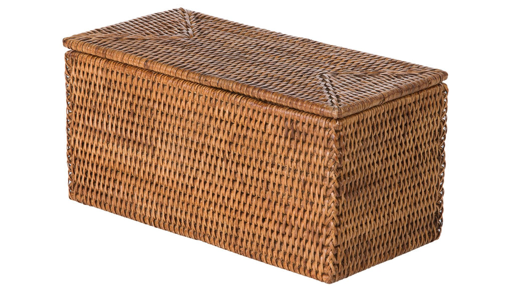 Rectangular Boho Brown Basket