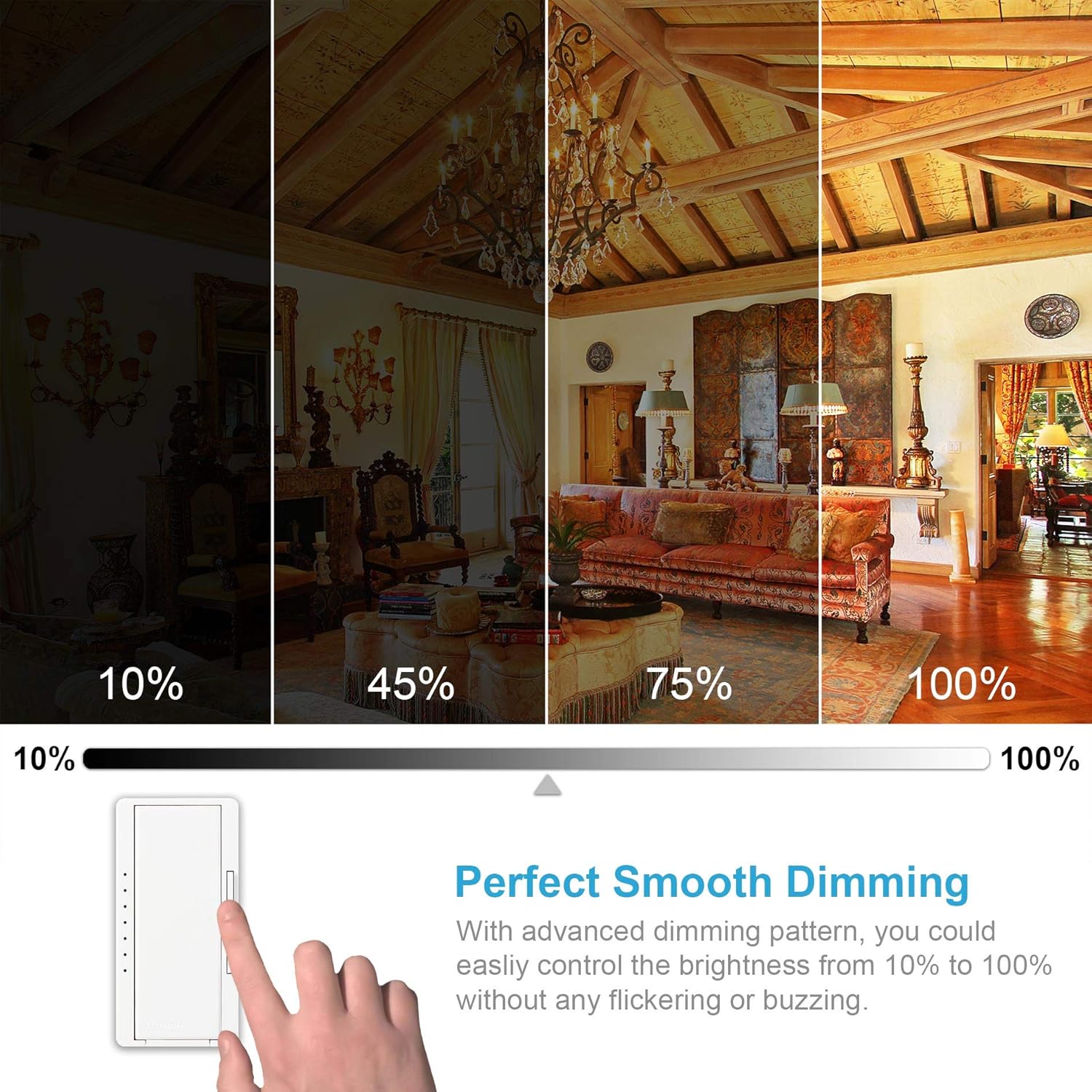 Dimmable Beige Smart Bulb — Set of 1 - View 5