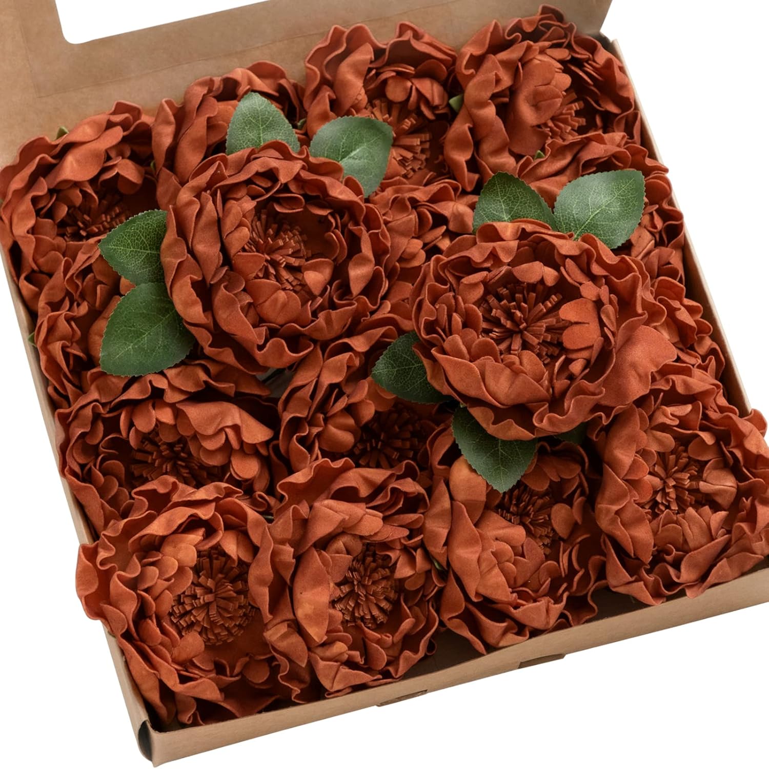 Beige Artificial Flowers — 0r-brown Orange