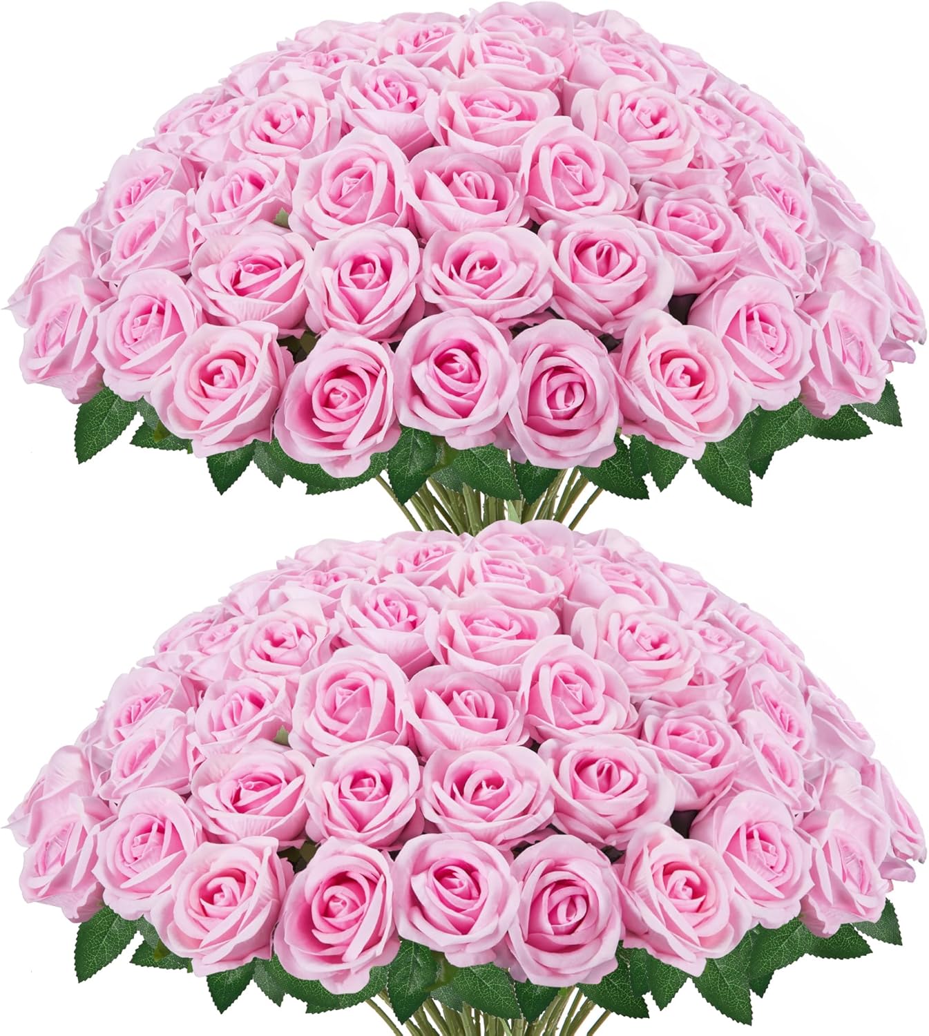 Velvet Luxe Black Artificial Flowers — Pink