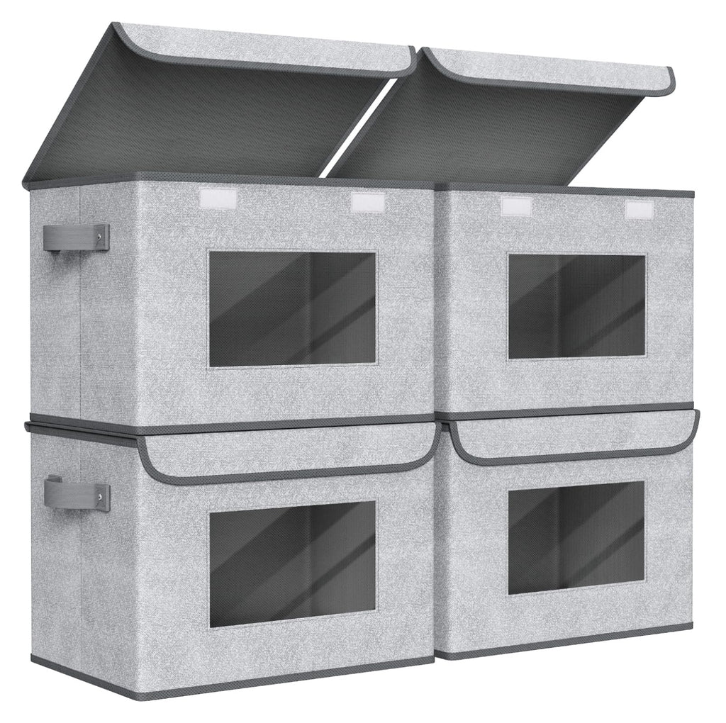 Beige Storage Bin — 12"
