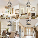 Farmhouse Black Chandelier — 5-Light - View 6
