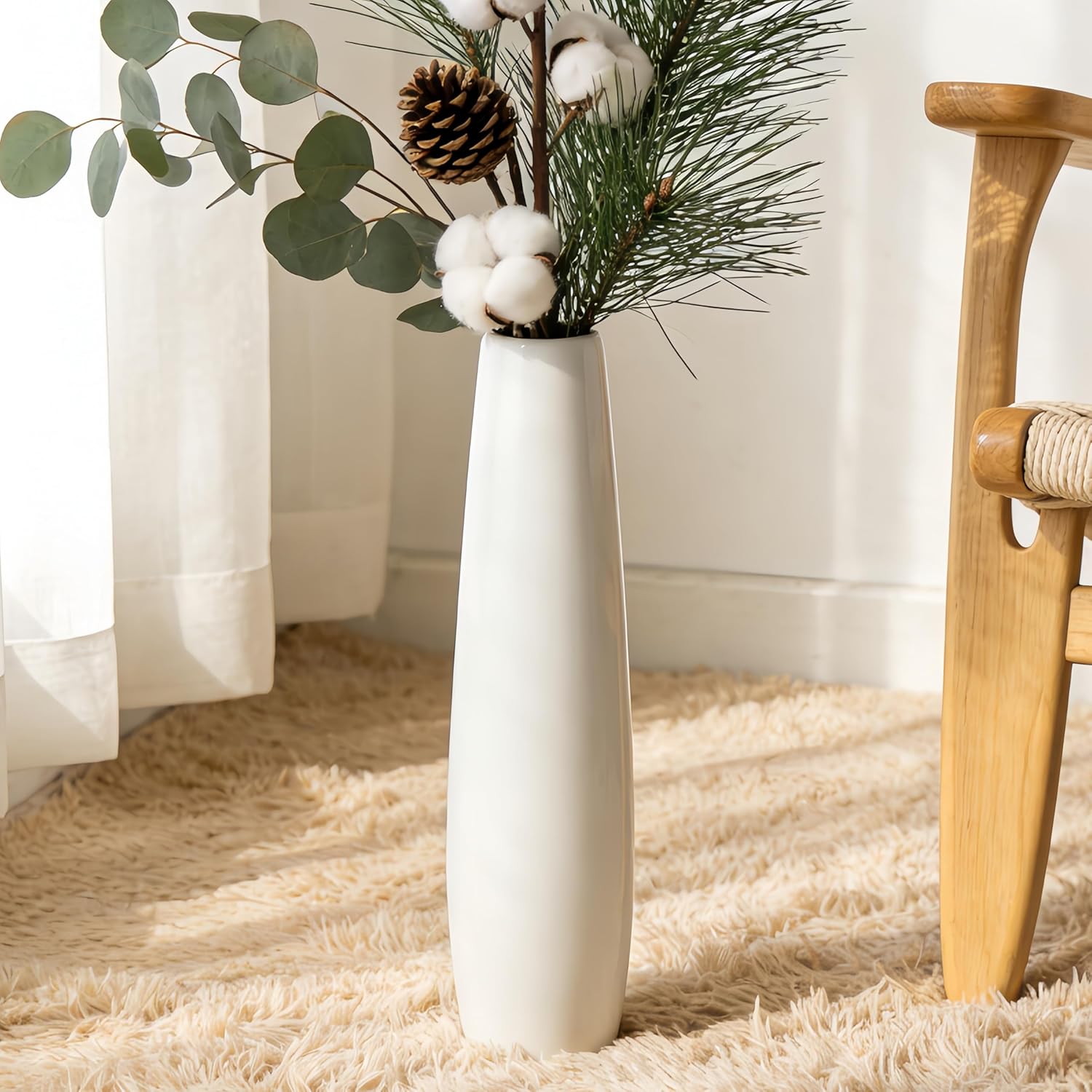 Ceramic Flower Vase — 24" — Shape 1