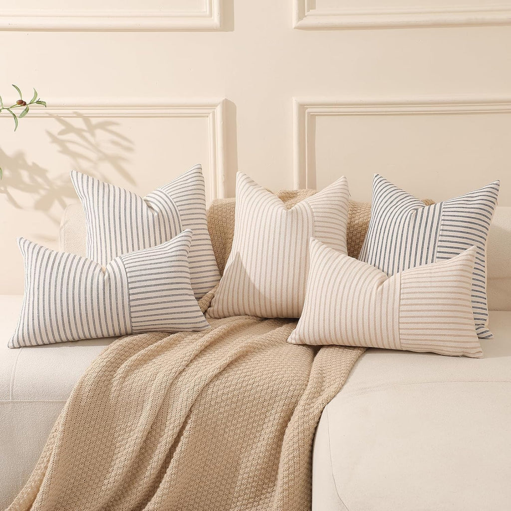 Boho Beige Throw Pillow — 18" - View 5