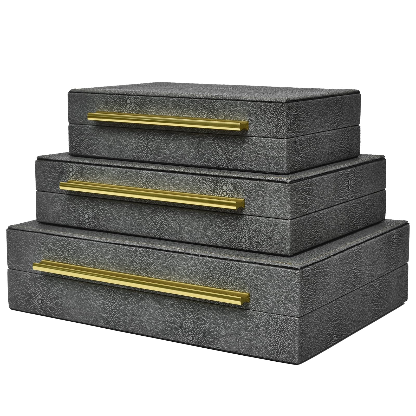 Velvet Luxe Black Storage Basket — Set of 3