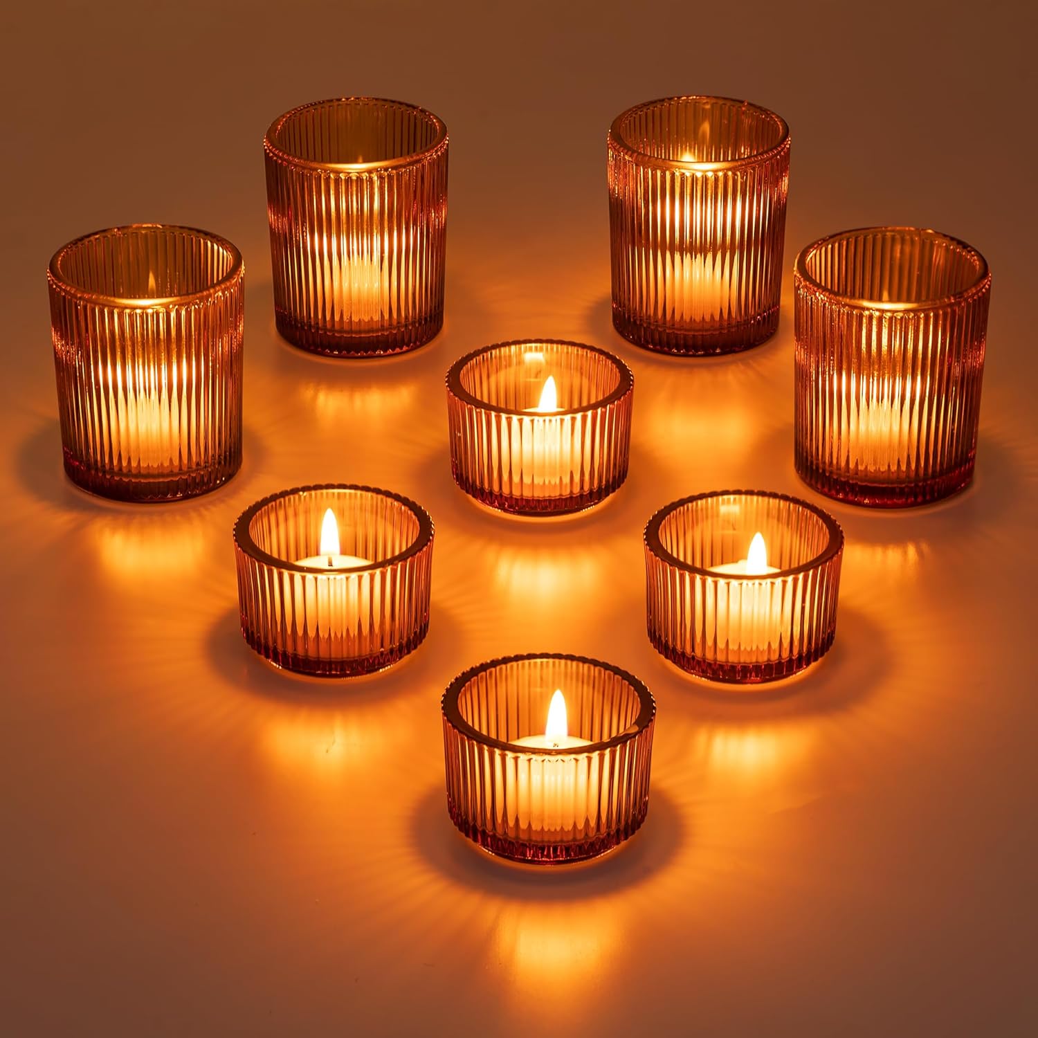 Vintage Green Candle — Set of 24 — Amber