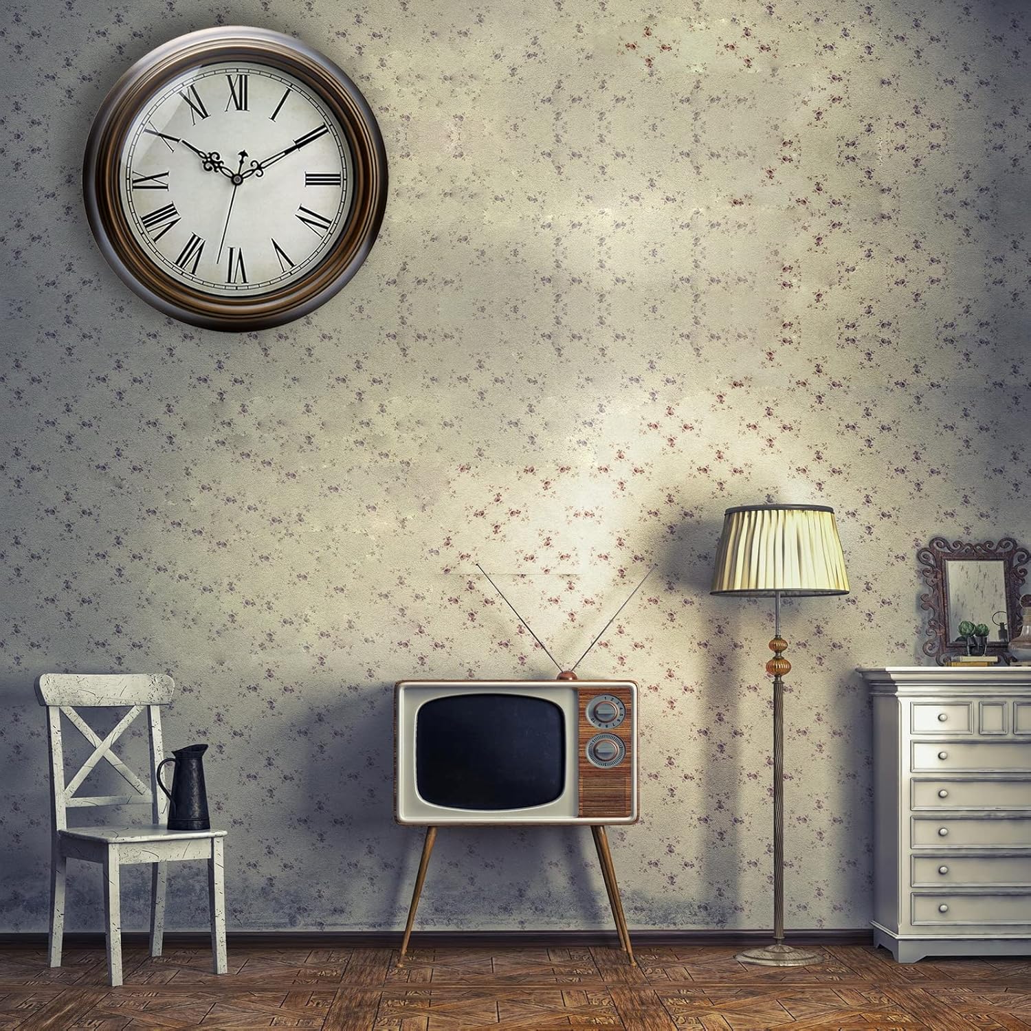 Battery Operated Mid-Century Black Wall Art — 13" - View 5