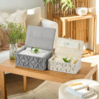 Boho Beige Storage Basket - View 7