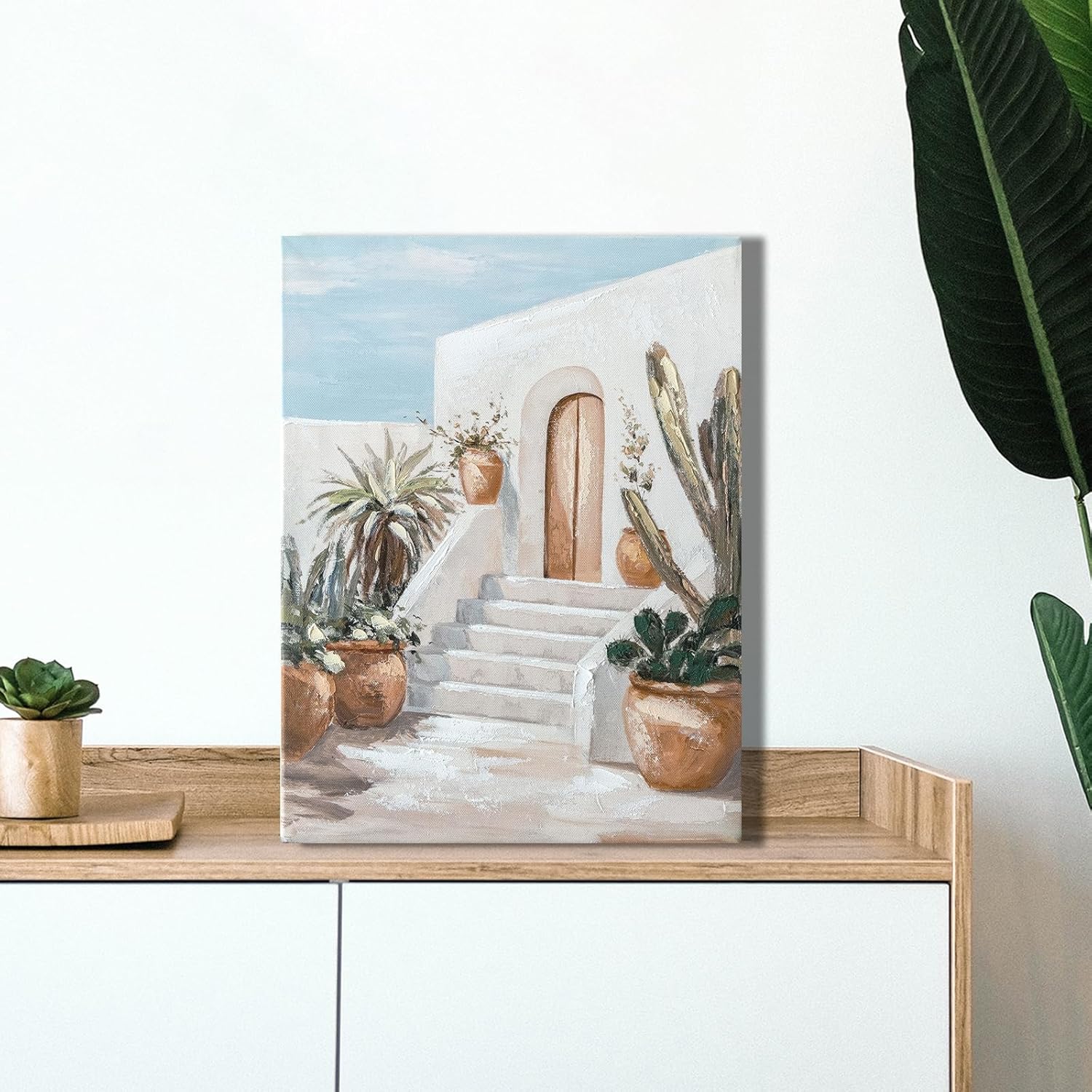 Boho Brown Canvas Wall Art — 12" — 16L"×12W"