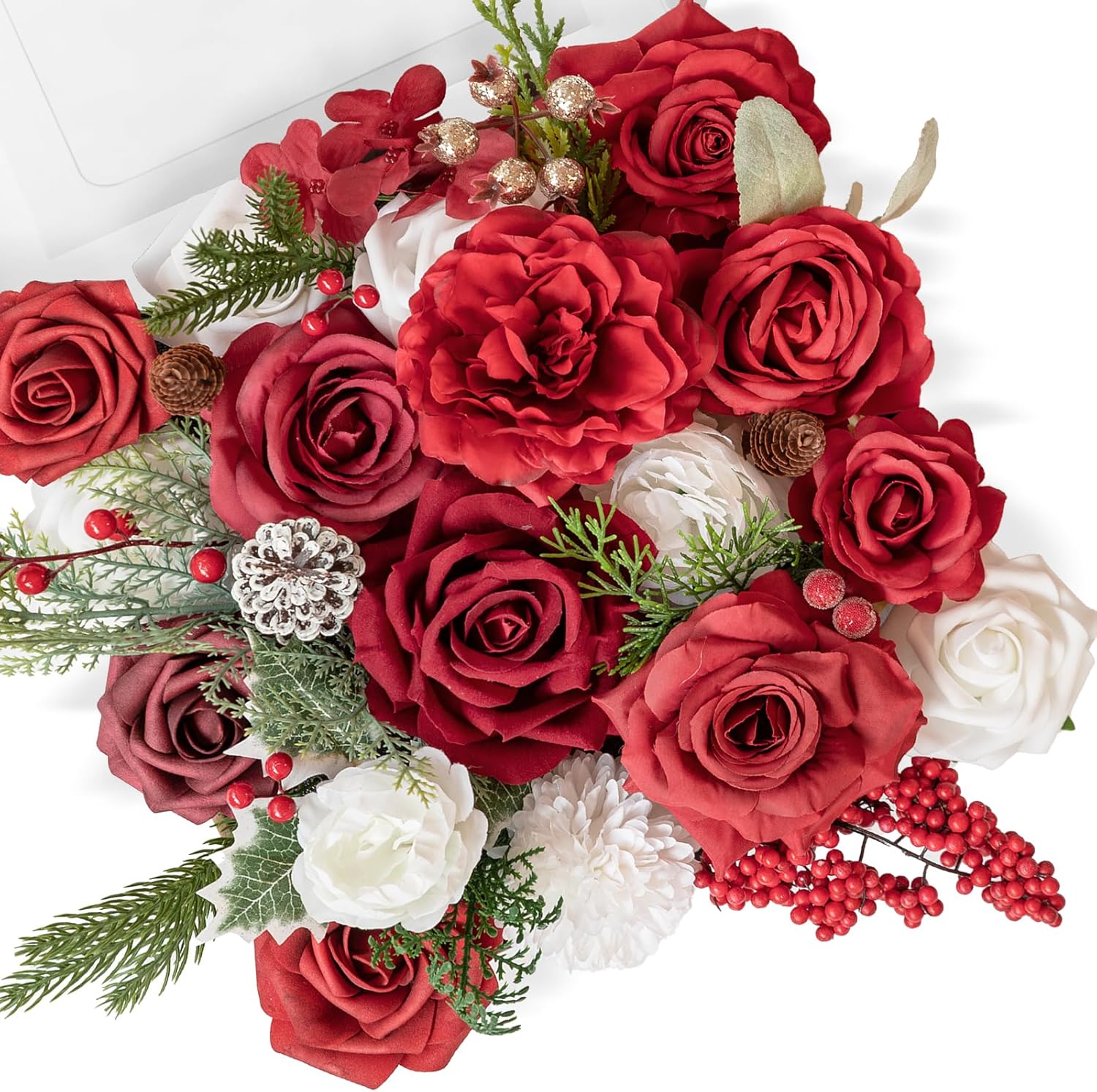 Black Artificial Flowers — Poinsettia