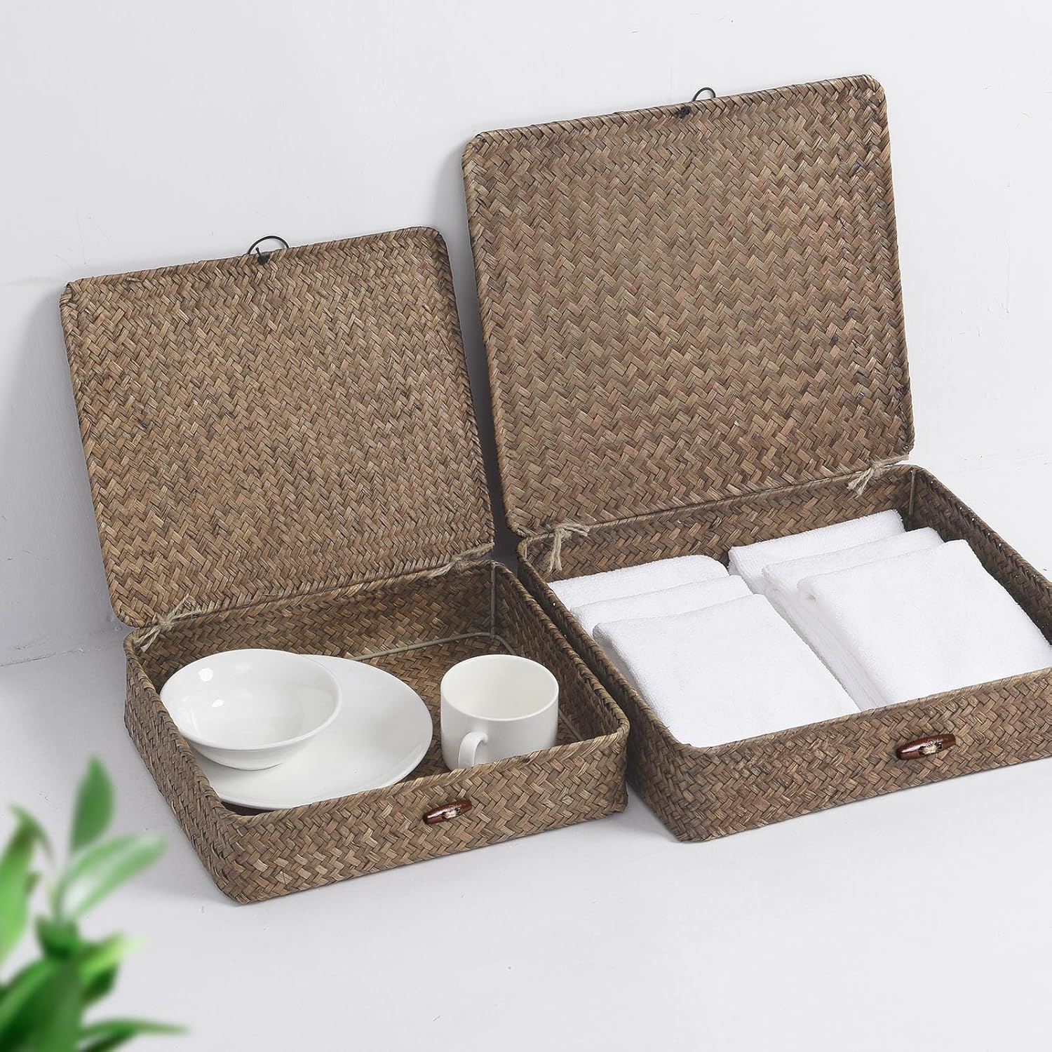 Boho Brown Storage Bin — Set of 2 - View 5