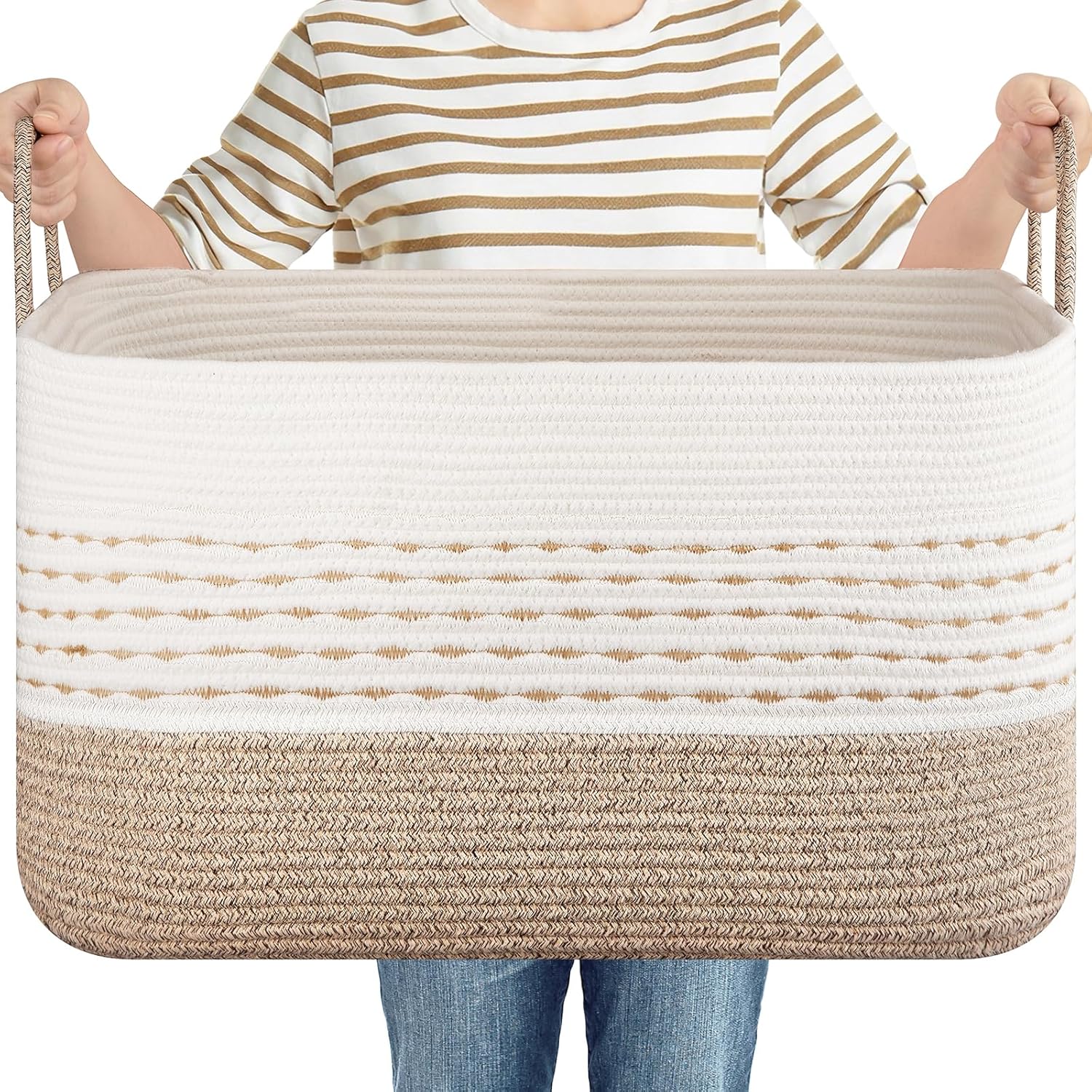 Boho Black Throw Pillow — Brown & White