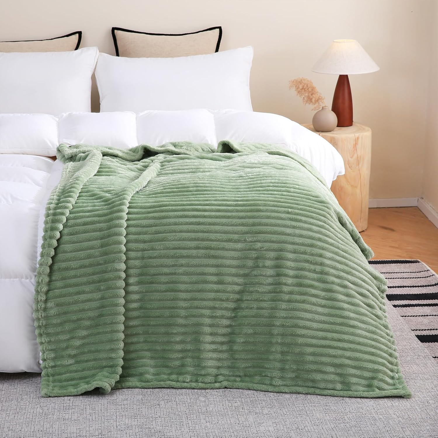 Beige Throw Pillow — 60" — 50×70inch
