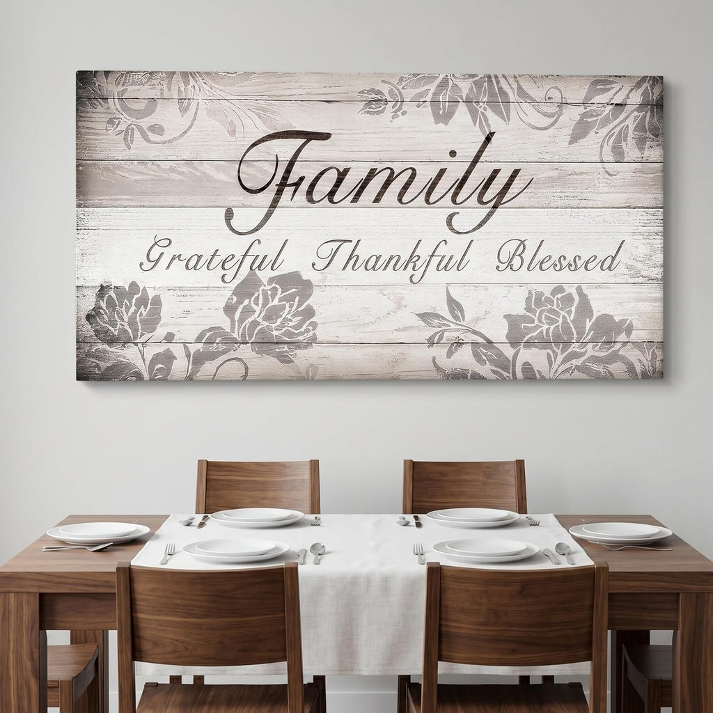 Framed Farmhouse Brown Canvas Wall Art — 40" - View 6