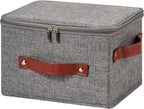 Linen Beige Storage Bin — Set of 1 — Small ( Pack of 1 )