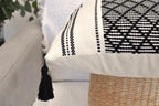 Boho Black Throw Pillow Cover — 20" - View 2