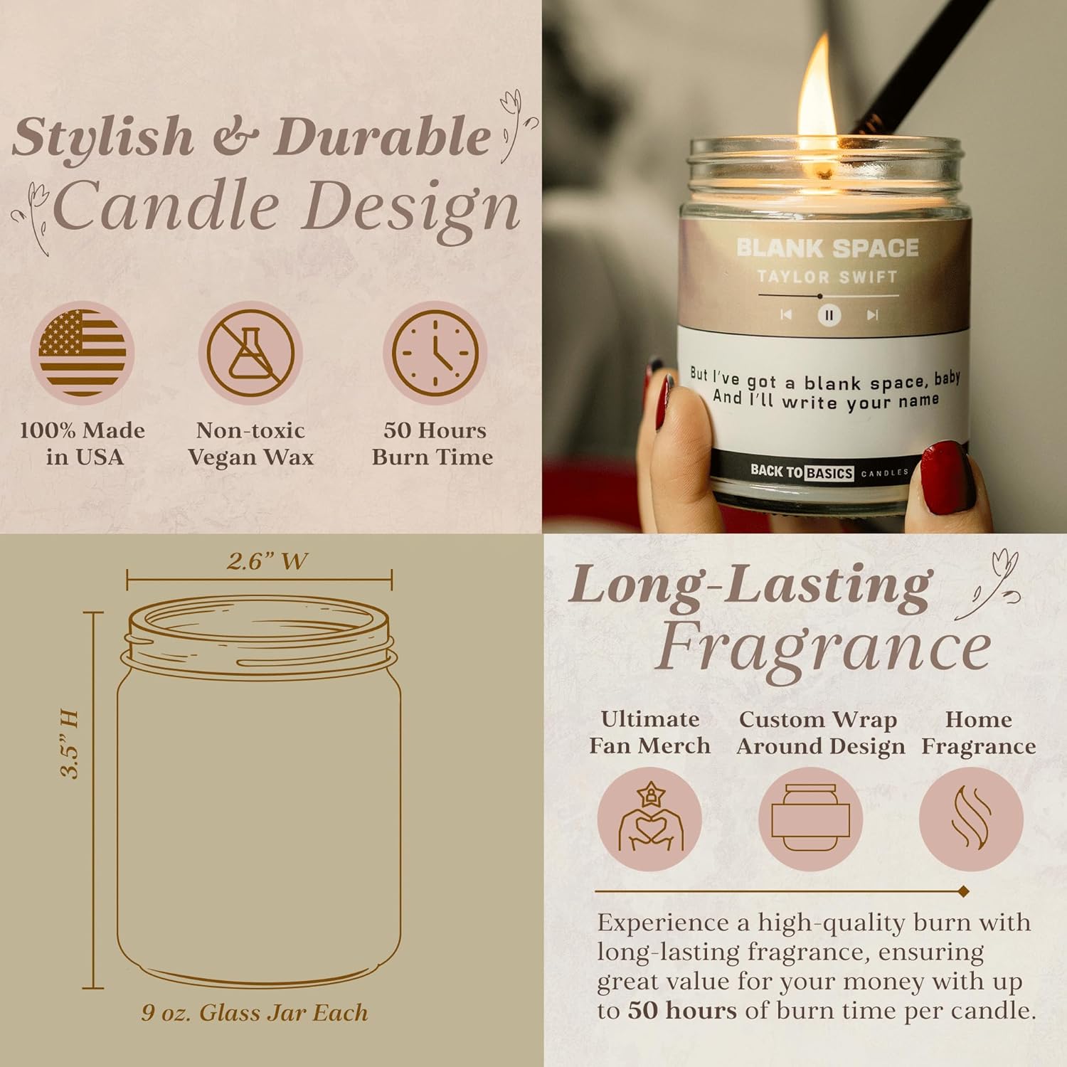 Soy Wax Scented Candle - View 2