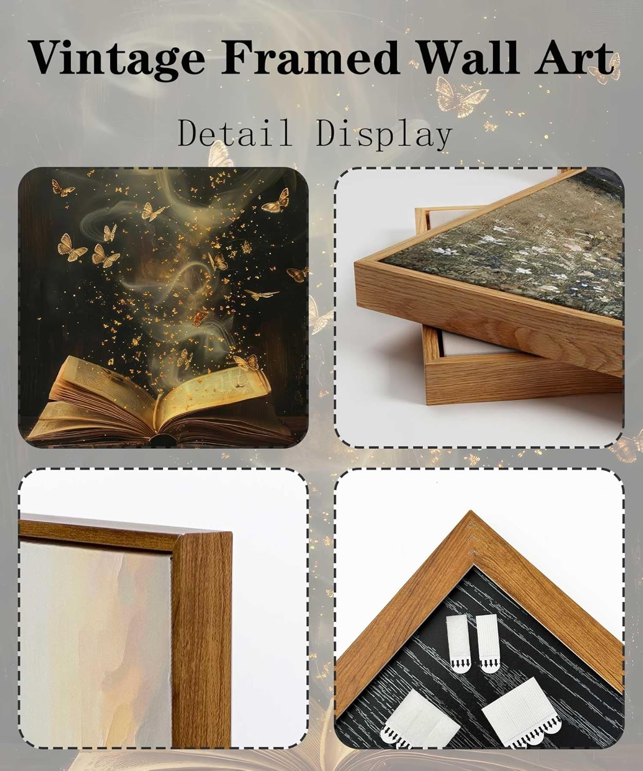 Framed Black Wall Decor — 10" - View 2